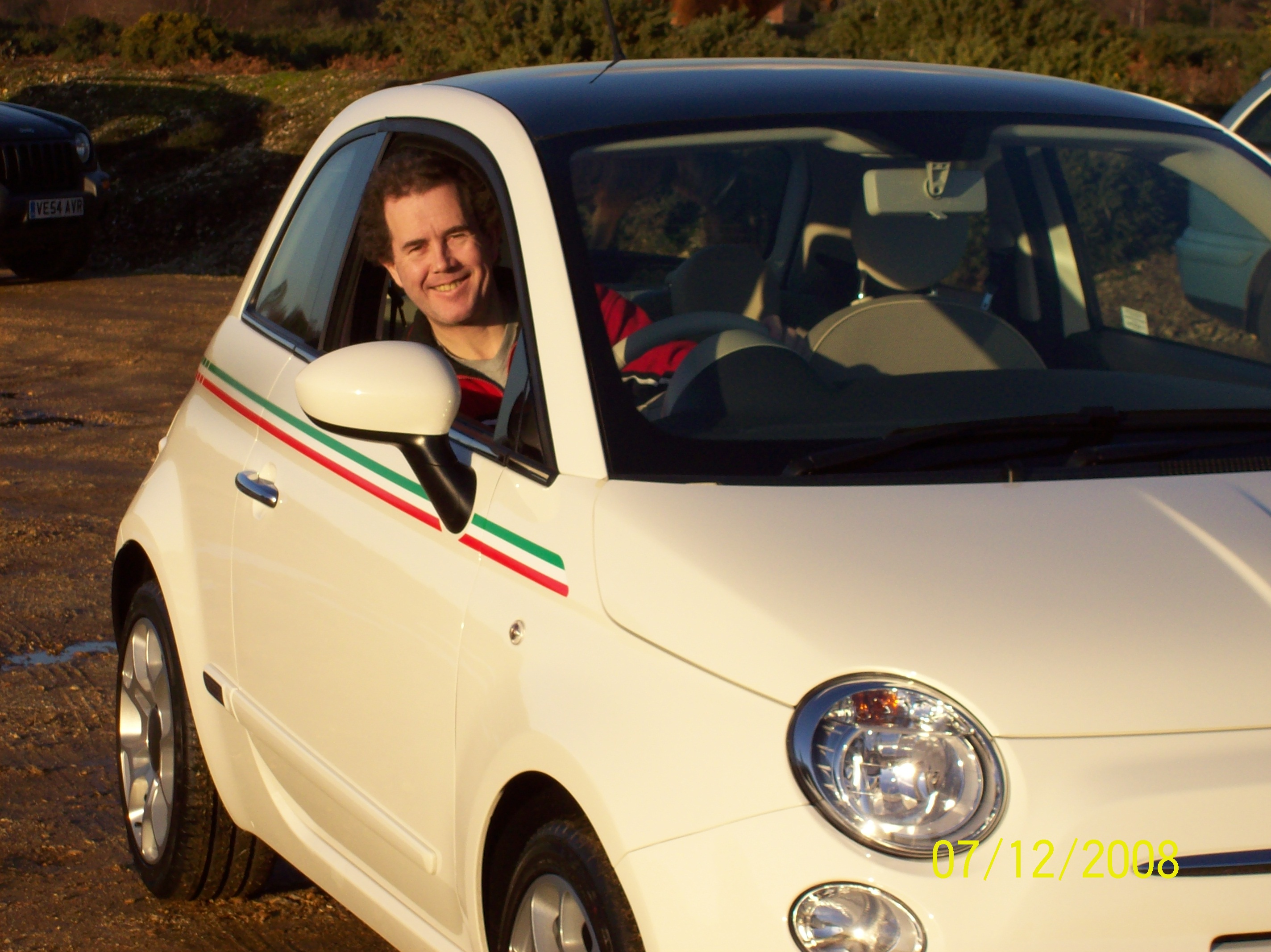 Carl with Fiat 500